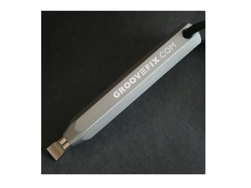 GROOVEFIX Sharpener na čistění a broušení drážek - šedý Expresní Doručení