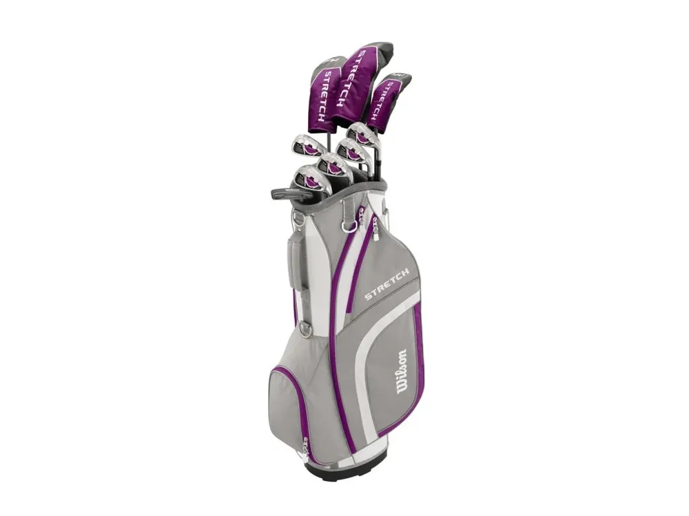 WILSON Stretch XL dámský golfový set grafitový + Golfová samolepka černá Horká Nabídka