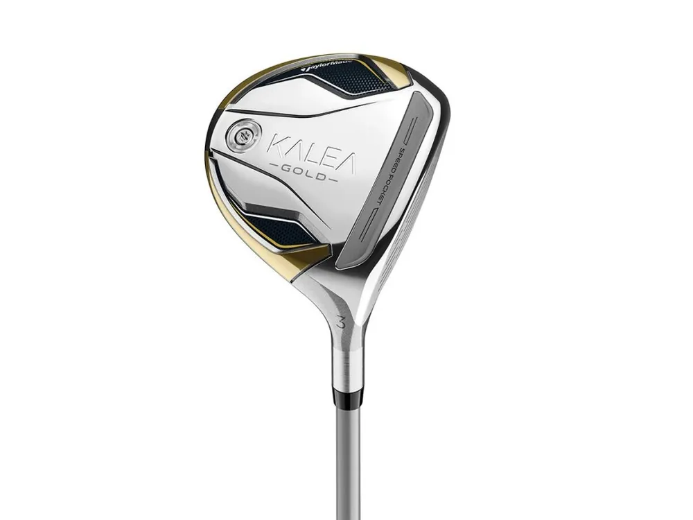 Autentický TaylorMade Kalea Gold dámské fairwayové dřevo + Golfová samolepka černá