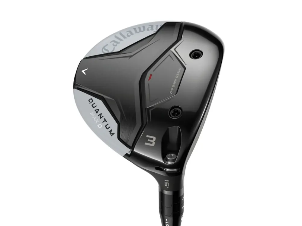 CALLAWAY Quantum Max D pánské fairwayové dřevo + Golfová samolepka černá Vysoce Kvalitní