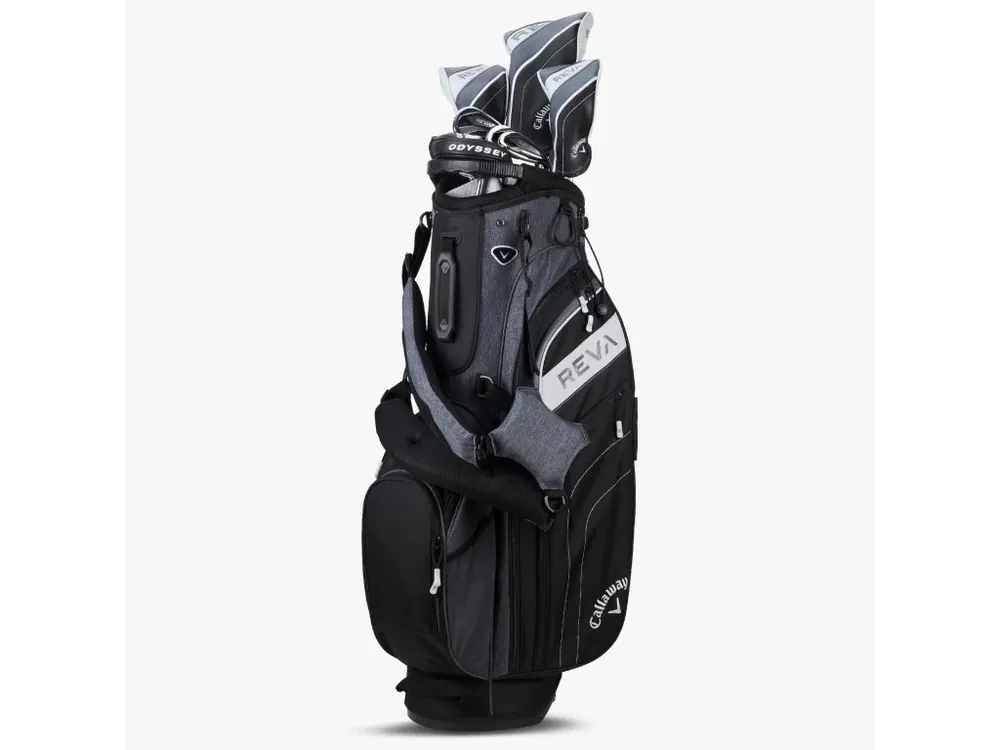 Autentický CALLAWAY REVA 24 Black 8 ks dámský golfový set + Golfová samolepka černá