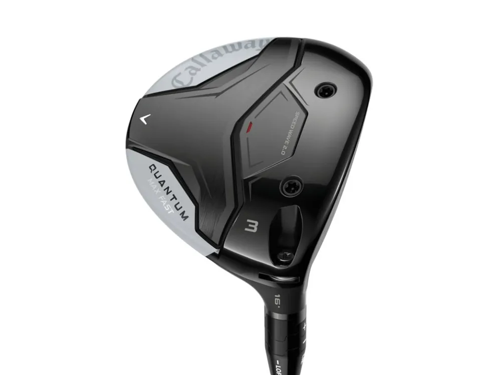 CALLAWAY Quantum Max Fast pánské fairwayové dřevo + Golfová samolepka černá Značkový