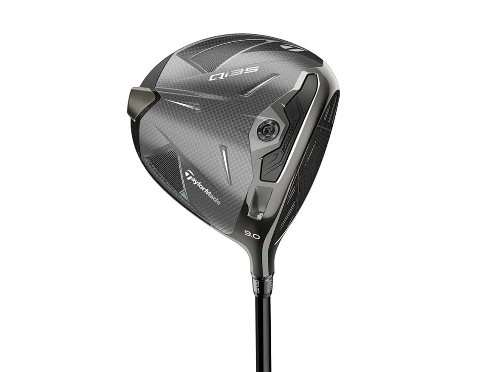 TAYLOR MADE Qi35 pánský golfový driver + Golfová samolepka černá Finální Výprodej