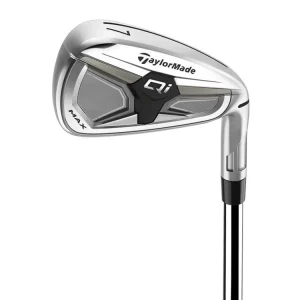 TaylorMade Qi Max pánská sada želez 5-PW (6 holí) na oceli + Golfová samolepka černá Nejlepší Volba