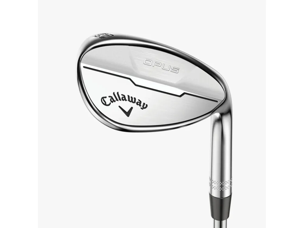 CALLAWAY Opus Chrome W GRIND pánská wedge + Golfová samolepka černá Levný