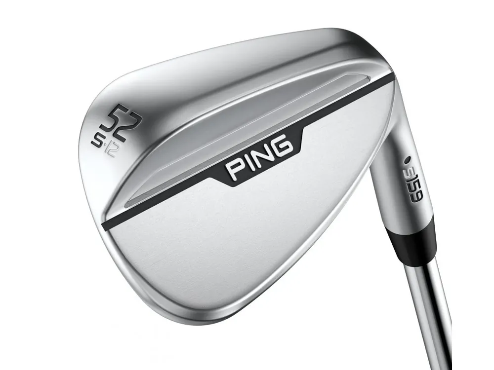 PING s159 Chrome S Grind pánská wedge na oceli + Golfová samolepka černá Aktuální
