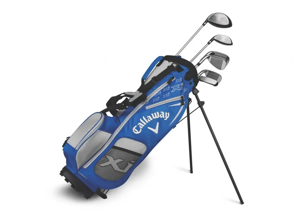 Tovární Cena CALLAWAY XJ-2 dětský golfový set 120-135 cm levý + Golfová samolepka černá