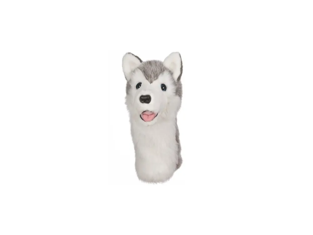 Ověřený Daphnes headcover Husky + Golfová samolepka černá