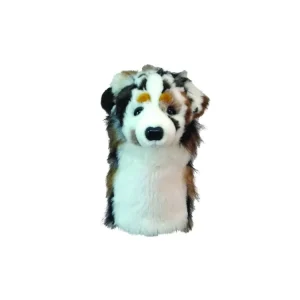Cenově Výhodný Daphnes headcover Australský ovčák + Golfová samolepka černá