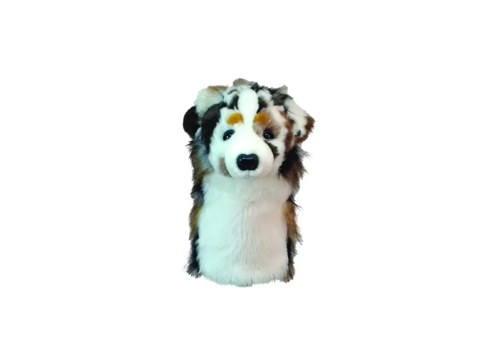 Cenově Výhodný Daphnes headcover Australský ovčák + Golfová samolepka černá