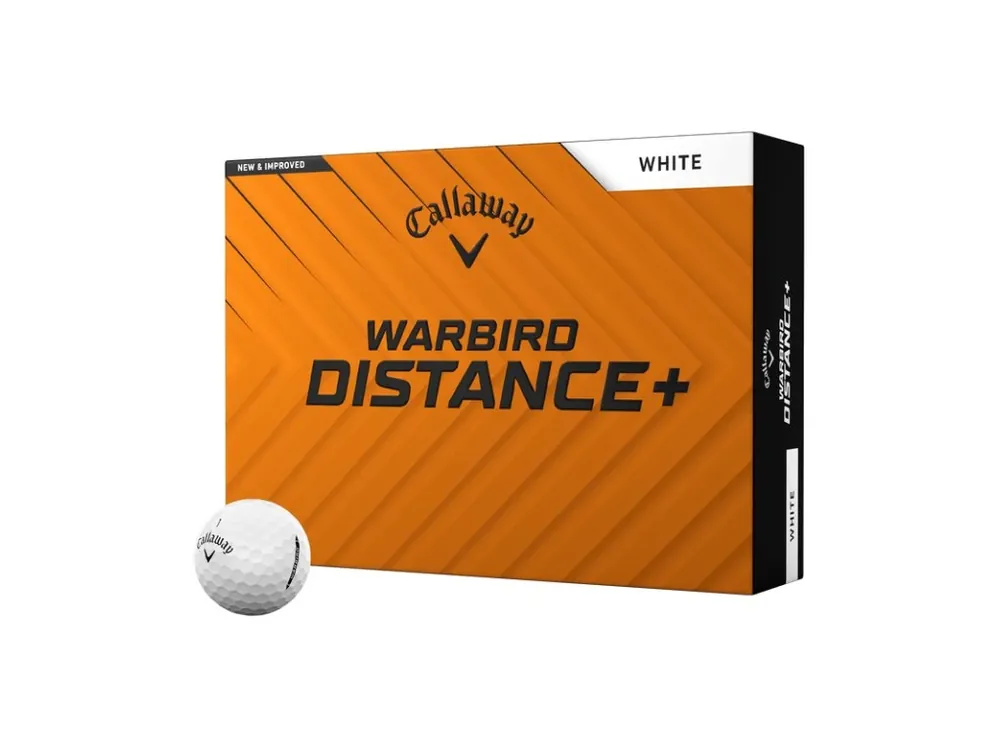 CALLAWAY Warbird Distance+ 25 golfové míčky - bílé (12 ks) Víkendová Akce