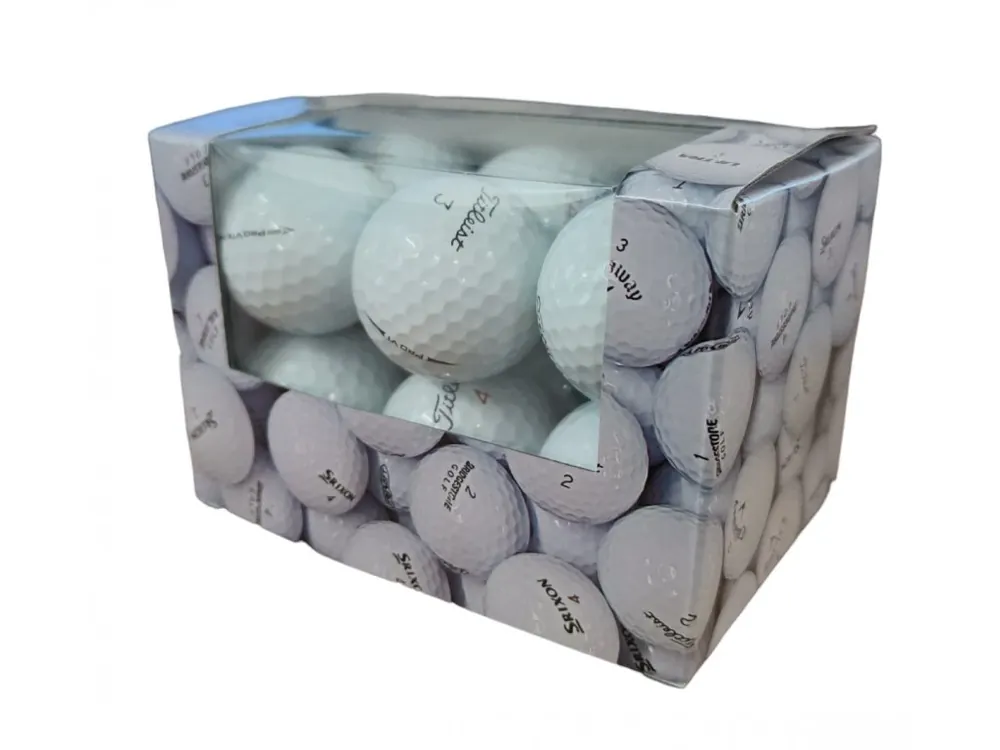 Oblíbený TITLEIST PRO V1 hrané míčky v krabičce - kvalita A (12ks)