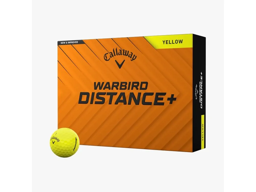 CALLAWAY Warbird Distance+ 25 golfové míčky - žluté (12 ks) Ihned K Objednání
