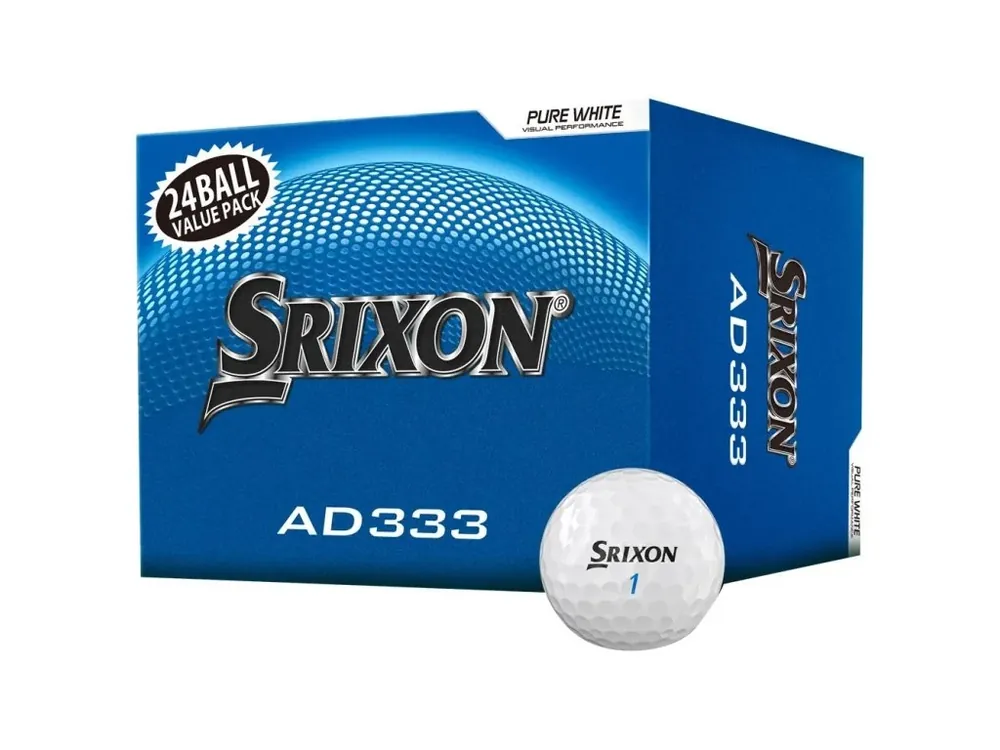 SRIXON AD333 golfové míčky double pack - bílé (24 ks) Autentický