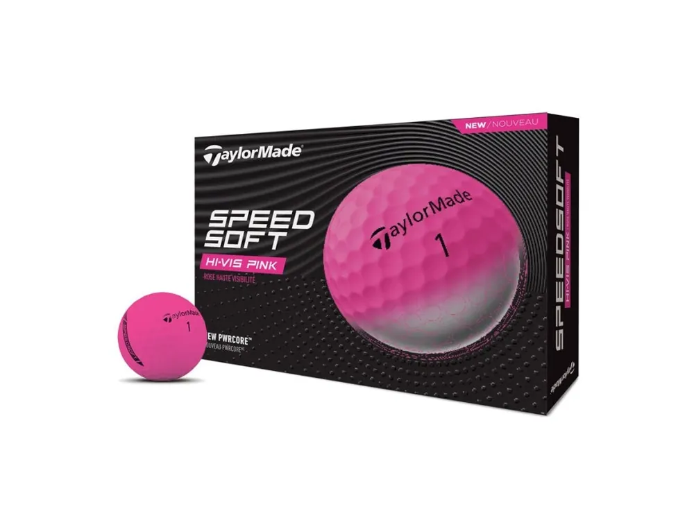 Levný Taylor Made Speed Soft golfové míčky růžové (12 ks)