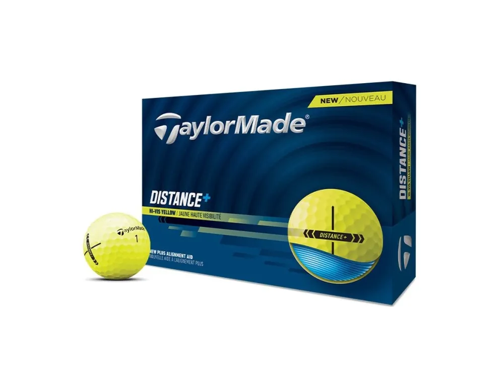 Taylor Made Distance+ golfové míčky žluté (12 ks) Cenový Hit
