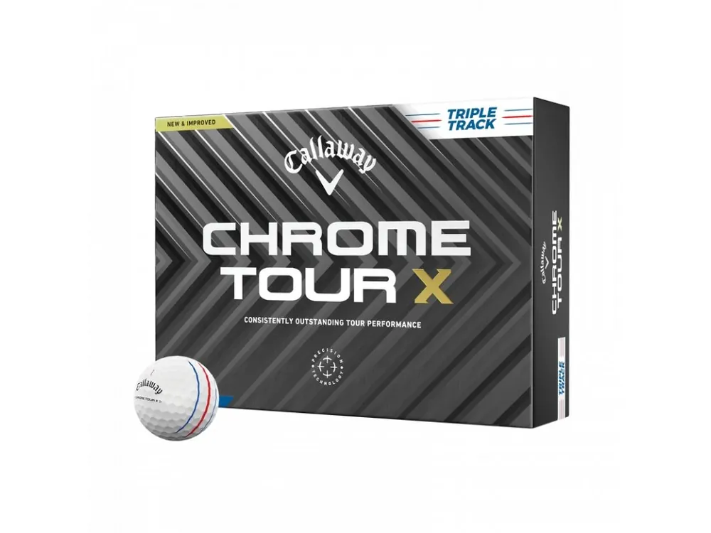 CALLAWAY Chrome Tour X Triple Track golfové míčky (12 ks) + Golfová samolepka černá Objednat Nyní