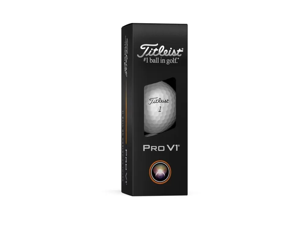 TITLEIST Pro V1 25 golfové míčky (3 ks) + Golfová samolepka černá Omezená Nabídka