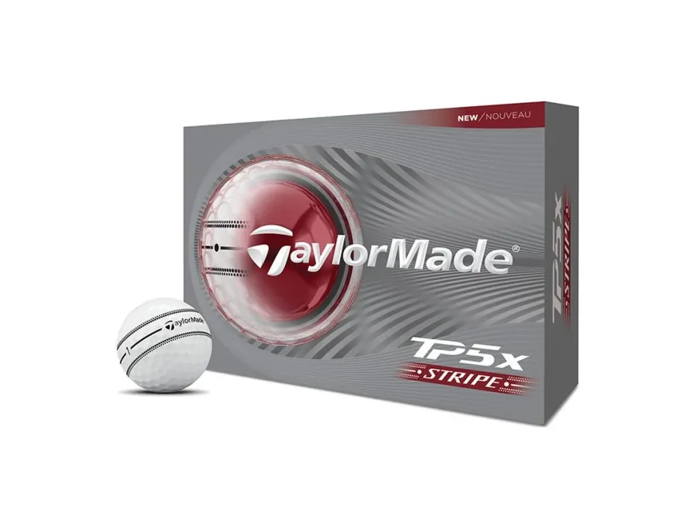 Taylor Made TP5x Stripe 26 golfové míčky bílé (12 ks) Akční Cena