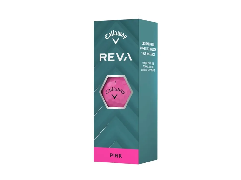 CALLAWAY Reva 25 golfové míčky, růžové (3 ks) Speciální Cena