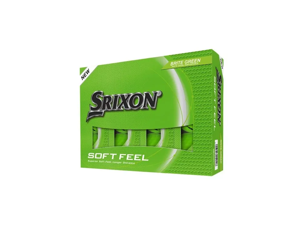 SRIXON Soft Feel 14 Brite golfové míčky - zelené (12 ks) Originální