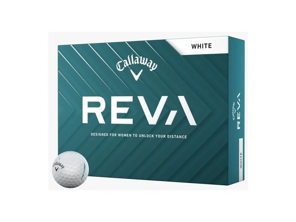 Cenová Bomba CALLAWAY Reva Pearl 25 golfové míčky včetně potisku loga + Golfová samolepka černá