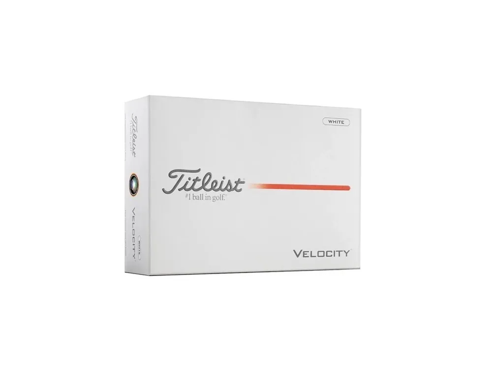 Top Prodej TITLEIST Velocity golfové míčky včetně potisku loga + Golfová samolepka černá