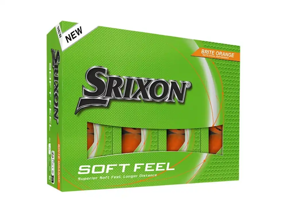 Výhodná Nabídka SRIXON Soft Feel 14 Brite golfové míčky - oranžové (12 ks)