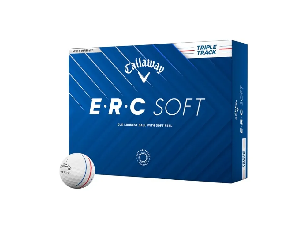 Super Cena CALLAWAY ERC Soft 25 Triple Track golfové míčky (12 ks) + Golfová samolepka černá