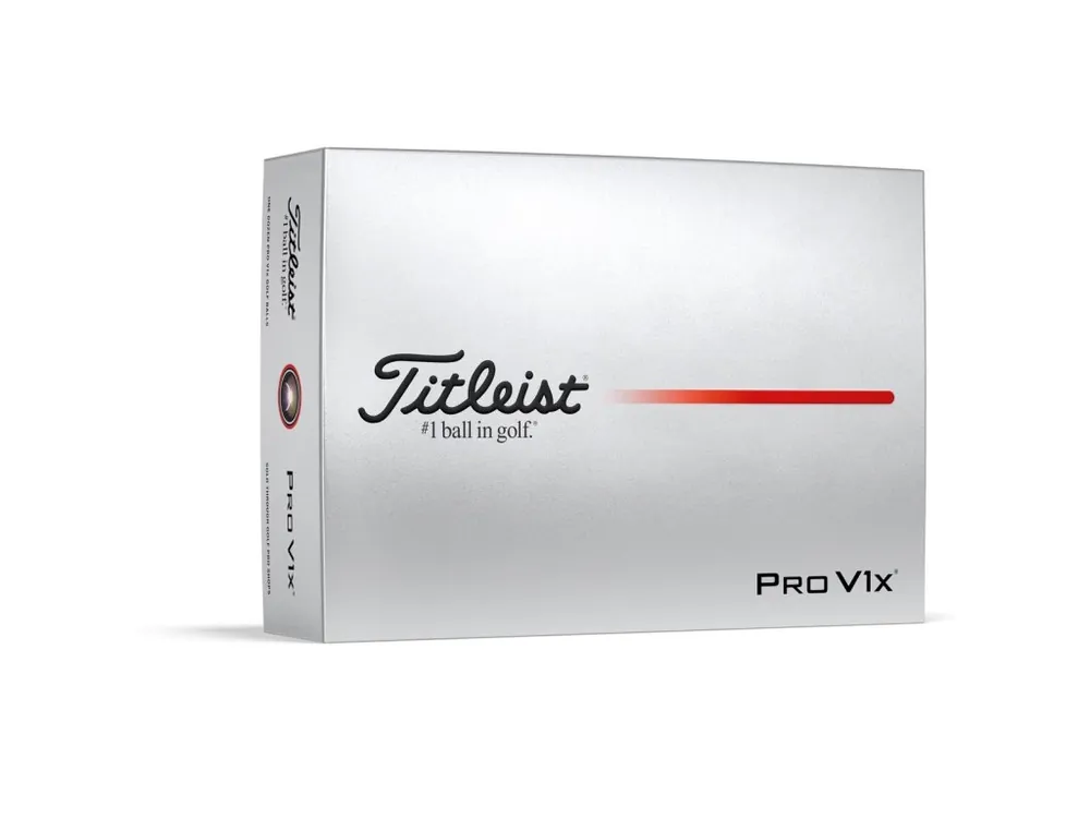 TITLEIST Pro V1x 25 golfové míčky (12 ks) + Golfová samolepka černá Nejprodávanější