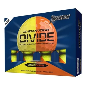 Výhodná Nabídka SRIXON Q-Star Tour Divide 6 golfové míčky žluto-oranžové (12 ks)