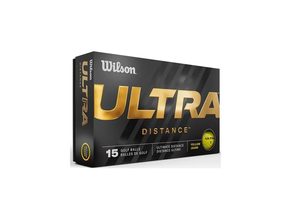 WILSON Ultra Distance golfové míčky žluté (15 ks) Cenová Bomba