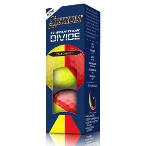 Novinka SRIXON Q-Star Tour Divide 6 golfové míčky žluto-červené (3 ks)