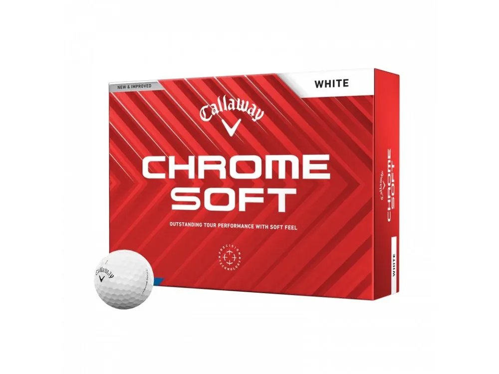 CALLAWAY Chrome Soft 24 golfové míčky (12 ks) + Golfová samolepka černá Odeslání Ihned