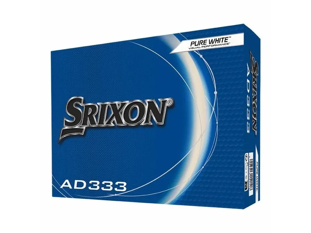 Bezpečná Platba SRIXON AD333 golfové míčky včetně potisku loga + Golfová samolepka černá