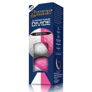 SRIXON Q-Star Tour Divide 6 golfové míčky růžovo-bílé (3 ks) Novinka