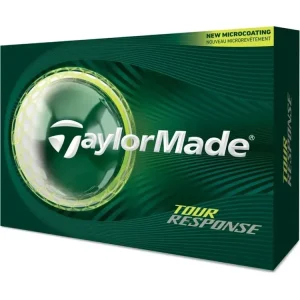 Autentický Taylor Made Tour Response golfové míčky bílé (12 ks) + Golfová samolepka černá