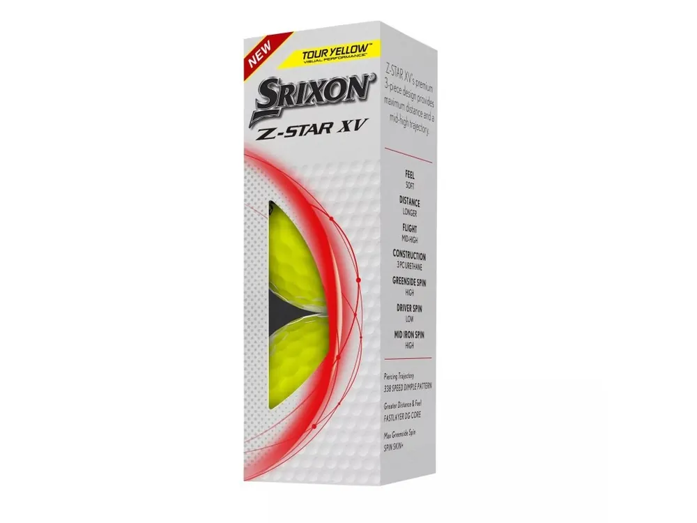 SRIXON Z-Star XV 8 golfové míčky - žluté (3 ks) Víkendová Akce
