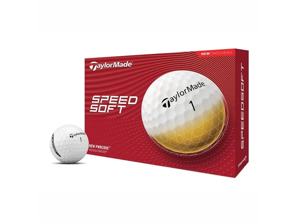 Expresní Doručení Taylor Made Speed Soft golfové míčky bílé (12 ks)