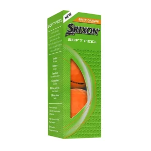 Hit Sezóny SRIXON Soft Feel 14 Brite golfové míčky - oranžové (3 ks)