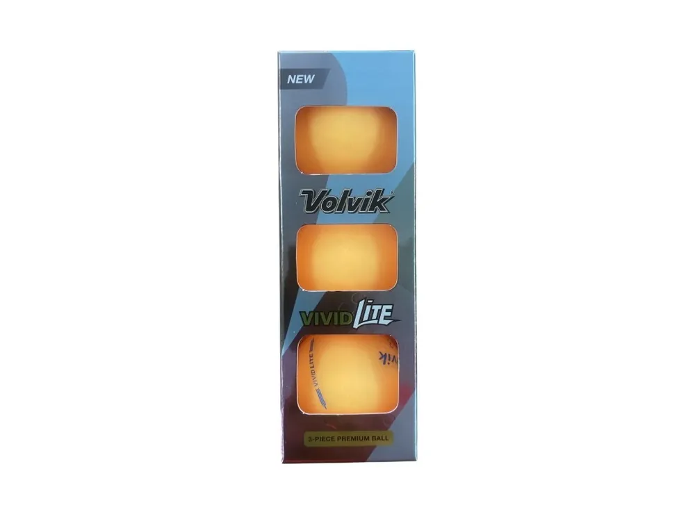 VOLVIK Vivid Lite golfové míčky - oranžové (3 ks) Ověřený