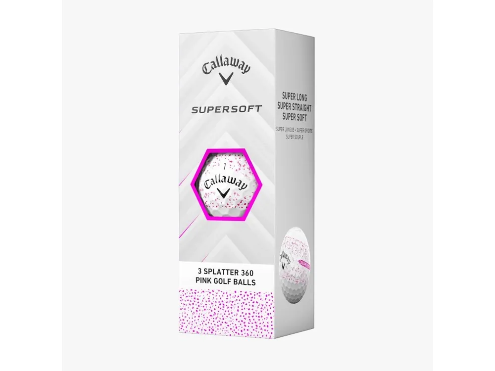 CALLAWAY Supersoft 25 Pink splatter (3 ks) Cenová Bomba