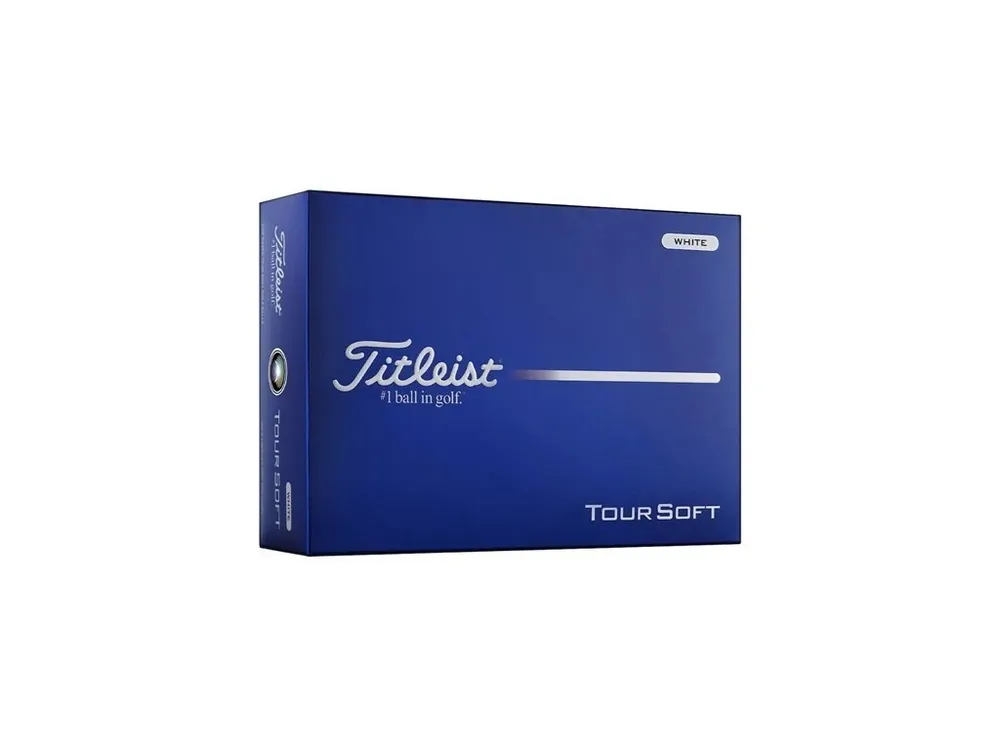 TITLEIST Tour Soft 26 golfové míčky včetně potisku loga + Golfová samolepka černá Top Prodej