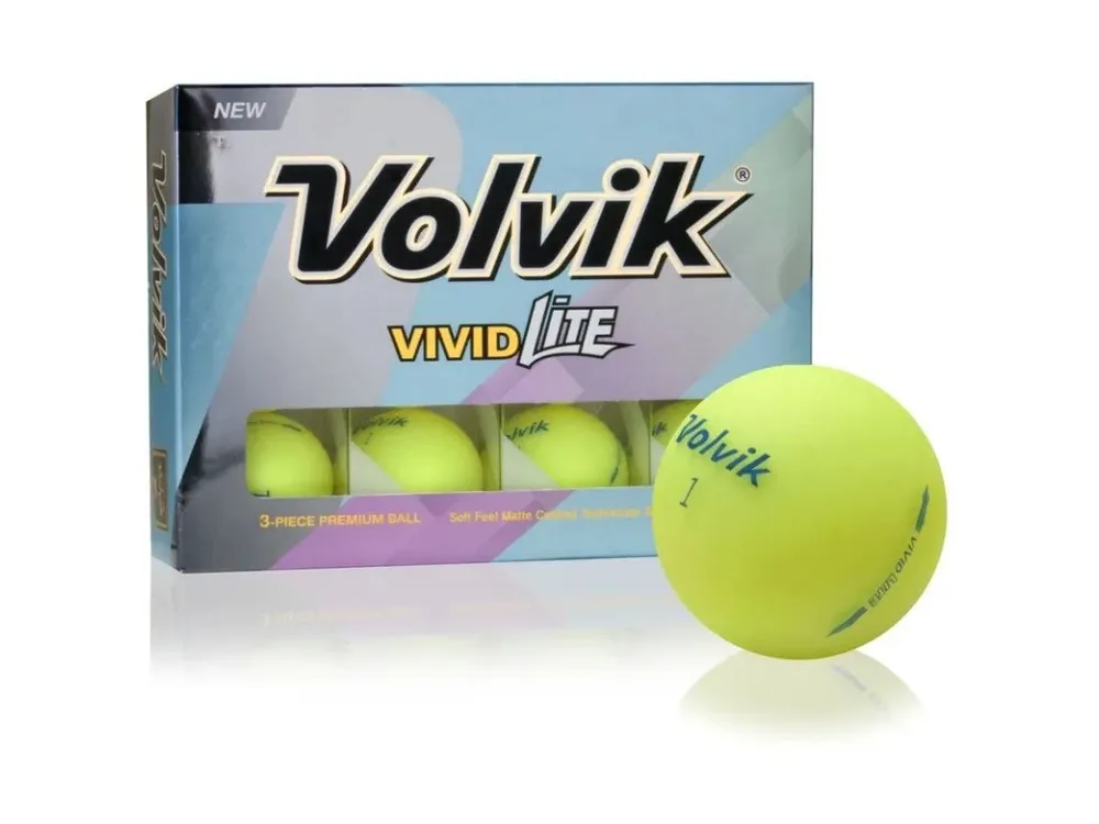 VOLVIK Vivid Lite golfové míčky - žluté (12 ks) Značkový