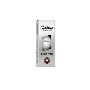 Finální Výprodej TITLEIST Pro V1x 25 RCT golfové míčky (3 ks) + Golfová samolepka černá