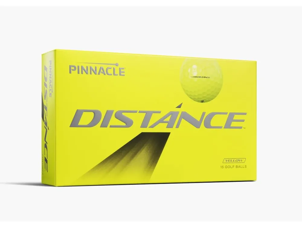 Nejprodávanější PINNACLE Distance 25 golfové míčky žluté (15 ks)