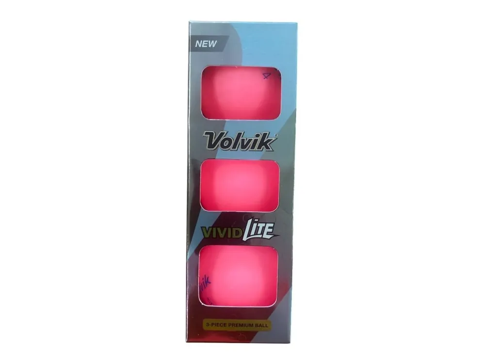 VOLVIK Vivid Lite golfové míčky - růžové (3 ks) Sezónní Sleva