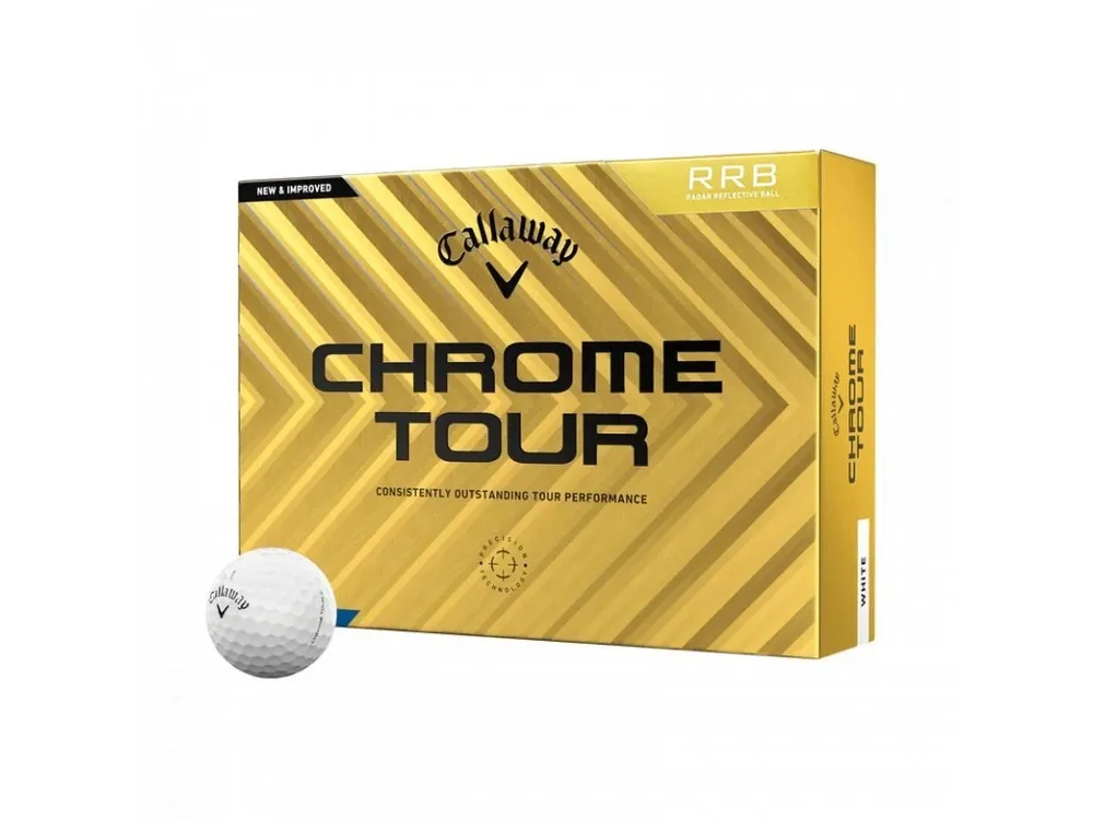 Horká Nabídka CALLAWAY Chrome Tour RRB golfové míčky (12 ks) + Golfová samolepka černá