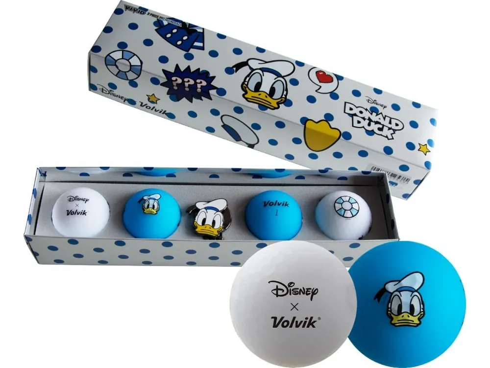 Jen Po Omezenou Doba VOLVIK DISNEY dárkové balení míčků pro golfistu Donald