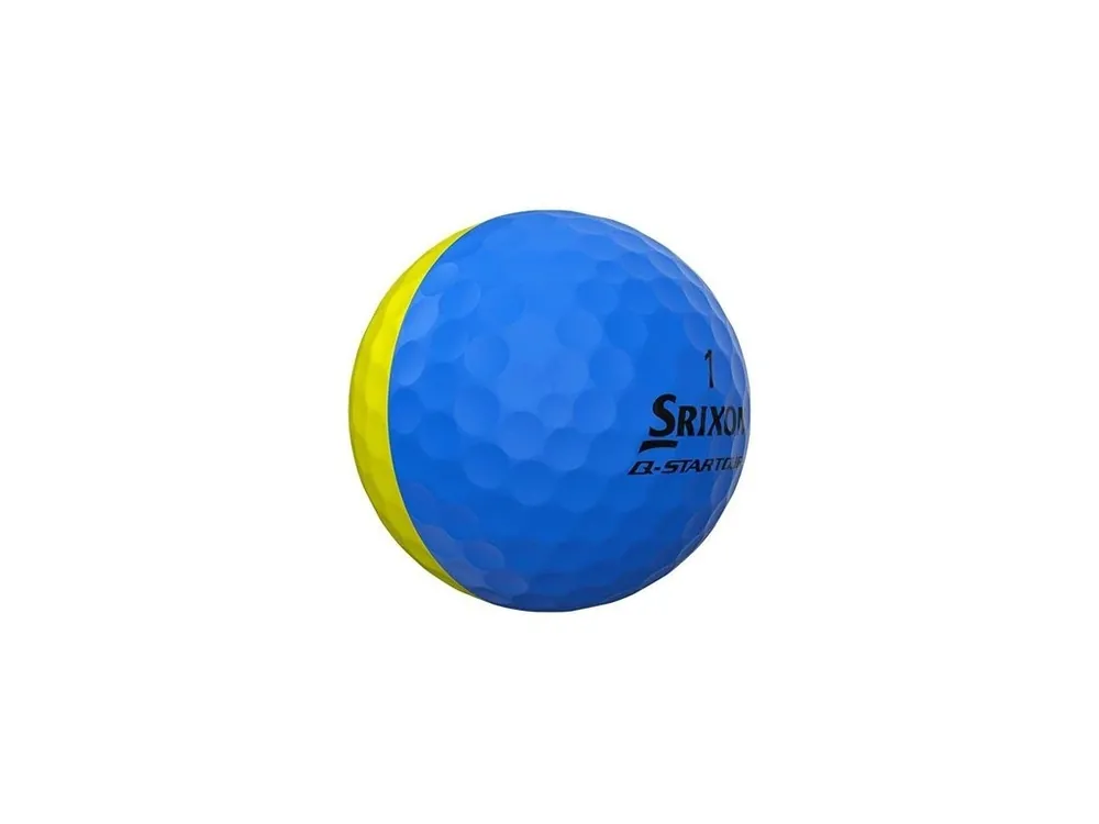 SRIXON Q-Star Tour Divide golfové míčky žluto-modré (1 ks) Hit Sezóny